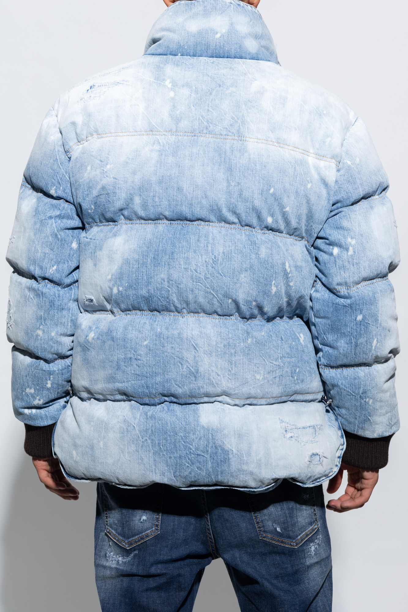 Dsquared denim puffer outlet jacket